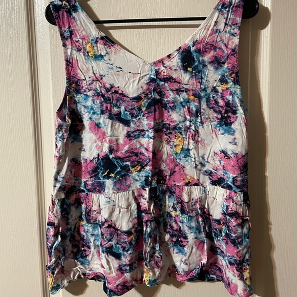 Multi coloured flowy top - Picture 3 of 3